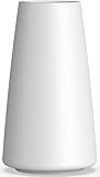 Vzmiza Luxury Ceramic Vase | Patented Design for Pampas Grass, Farmhouse, Modern Room Decor - White Flower Vase