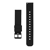 Cobee Silicone Watch Bands, Quick Release Waterproof Soft Rubber Replacement Straps with Black Plated Stainless Steel Buckle Smart Watch Straps Sport Watchbands Wrist Straps for Men Women(20mm-Black)