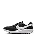 NIKE Men's Nike Waffle Debut Sneaker, Black White Orange Clear, 4.5 UK