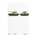 UDFKGLP Moving tank Pattern Tin decorative painting 8x12in Made of tinplate, wear-resistant and durable