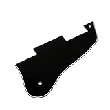 Tiuimk Black 3-ply Pickguard for Gibson ES-335 Guitar (166x80x2.2mm)