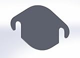 EGR Blanking Plate for 2.0 2.2 2.4 TDCi Engines - Fits Ford Puma Mondeo Transit Jaguar Vehicles - 3mm Thick Plated Steel