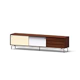 LINKIO Entertainment Center Retro Color Matching Solid Wood TV Cabinet Living Room Bauhaus Locker Storage Cabinet TV Stands for Living Room(A:180CM*40CM*45CM)