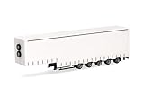 herpa 076265-002 Truck Model Volume Curtainsider Trailer 5-axle, Miniature in 1:87 Scale, Collector's Item, Made in Germany, Plastic, White