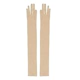 Freebily Women's Sheer Seamless Pantyhose Long Nylon Wedding Finger Gloves Nude One Size