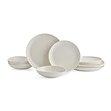 Portmeirion Home & Gifts CPW78880-XPM 12 Piece Coupe Set, Porcelain, White, 27.9 x 27.9 x 2.5 cm