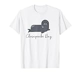 Chesapeake Bay Atlantic Ocean Whimsy Gray Harbor Seal T-Shirt