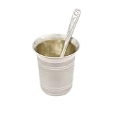 Glass and Spoon (Chamach) in Pure Silver