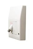 Genuine Virgin Media Isolated White Internal use Wall Box Outlet Socket with 45° Angled Isolator for TiVo Set Top Digital TV or Superhub Fibre Broadband Modem Indoor Supply Feed
