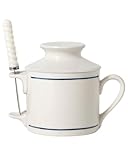 Butter Crock, Butter Crock with Lid and Knife, Butter Dish for Counter with Water Keeps The Butter Fresh Soft ﻿