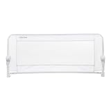 Dreambaby Maggie Toddler Bed Rail Guard - Foldable & Portable - Suitable for Recessed & Flat Bed Bases Up to Queen Size Mattress - 110cm Wide x 50cm Tall - White