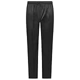 Mens Big King Size Silky Jogging Joggers Tracksuit Bottoms Trousers Pants New (Black Plain Silky, XL)