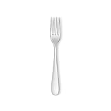 Alessi Stainless Steel Design Table Fork, 6 Pieces, 19.5 cm, White