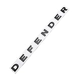 GLBPVPMTMB 3d ABS Defender Logo Emblem Car Front Hood Badge Bonnet Logo Rear Trunk Stickers For Land Rover Defender Accessories Car Sticker(Old Front Glossy Bk)