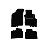 Lusso Floor Carpet Mats for Car | Tailored/Compatible to Fit Hyundai i30 2009-2012 | with DELUXE Carpet | Front & Rear with Heel Pad | 4-Piece Set (Blue Edging)