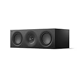 KEF Q6 Meta Passive Centre/LCR HiFi Speaker, Satin Black | Music | TV & Home Cinema | Gaming | 3-way Closed Box | 4" Uni-Q Driver with MAT | Dual 6.5" LF Drivers
