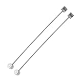 Create idea 2pcs Centre Pull Straddle Wires 110mm Double End Straddle Cable With 7mm Barrel Compatible with Dia-Compe Vintage Bike Silver