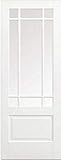 LPD Downham Glazed Primed Solid Internal Door 80" x 32" x 35mm