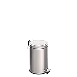 Tramontina 12L Pedal Bin – Stainless Steel Rubbish Bin with Lid, Removable Inner Bucket, 25.5 cm Diameter x 40 cm Height, 94538112