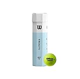 Wilson Tennis Balls, Triniti, Set of 3 Balls, 100% Recyclable Case, WRT125200.