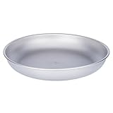 Boundless Voyage Titanium Camping Plate Dishes Saucer Lightweight Round Dinnerware Set Stackable Serving Plates Pasta Plates Travel Outdoor Home Kitchen Tableware Set Ti1120T