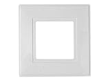 Single light switch finger plate - White