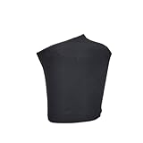 Denova's Women's Exotic Stripper Pole Dance Shoe Protector Shoe Cover, 6.7in/17cm Black, 5.5 UK