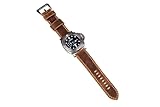 Vintage mens leather watch straps, rustic brown leather band for Panerai watch,custom watch band - W09-WS05BB