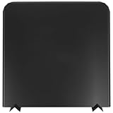 Permade Firebacks for Fireplace-Stainless Steel Fireback with Adjustable Feet, 27" x 27" Fireplace Heat Reflector, Fireplace Back Plates, Painted Black Heat-Resistant Material for Wall Protection