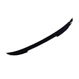 ZXBL 3 Section Adjustable ABS Car Rear Spoiler for BMW 1 Series Coupe E82 2007-2011, Sedan Rear Trunk Boot Lip Wing Spoiler Car Spoiler Rear Splitter Exterior Accessories,A/Black