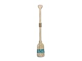 Hampton Nautical Herring Cove Squared w/Hooks 24"-Wooden Rowing Decorative Oar, Wood, Blue