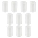 Lotsdonxia 10 Pcs Plastic Film Canisters – Portable 33mm Compact Storage Containers with Secure Lids for Film Screws Beads Fish Baits