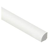 TMW Profiles 18mm uPVC Quadrant Trim - White- Gap-Filling Edge for Windows & Doors – Neat Finish, 1m Long (White)