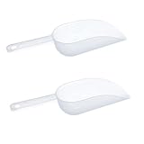 Kitchen Plastic Ice Scoop, Candy Scoop, Popcorn Scoop,Plastic Kitchen Scoop， Ice Cream, Rice Grain Scoop Flour Sugar Dried Fruit Melon Seeds Small Shovel（2PCS）