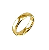 5MM 14k Gold Filled Tungsten Wedding Ring Engagement Ring Anniversary Ring For Men Women Matching Couples Ring Gift(T)