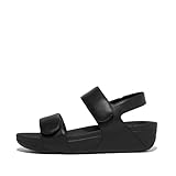 Fitflop Women's LULU Adjustable Leather Back-Strap Sandals, Black, 5.5 UK