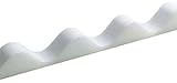 Riayk 3' Profile White Corrugated PVC Sheet Roof Eaves Fillers - Pack of 10,650 Millimetres each (Pack of 10)