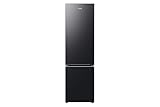 Samsung Series 8 SpaceMax Combi Fridge Freezer, Featuring Spacemax, AI Energy Mode and Twin Cooling, Black, Model: RB38C607AB1