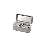 PANDORA Women's Jewellery Organiser Original Jewellery Box for Women and Girls Travel Jewellery Box Grey (200 x 101 x 85 mm)