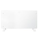 DONYER POWER 2000W Convector Heater, Ultra-thin Wall-mounted or Freestanding, Ultra-white Glass Panel
