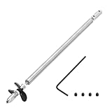 sourcing map Drive Shaft W Propeller and Coupling Joint for RC Boat Coupler Assemble Kit, L250mm Shaft, L200mm Sleeve, D36mm Three Propeller, Fit for 4 mm Motor Shaft