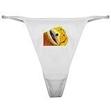 CafePress Flat Eric Classic Thong Underwear, Funny Womens Panties White