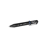 OLIGHT O'Pen Mini 2 Ballpoint Pen, Switch between Replaceable Black Ink and Alloy-Enhanced Pencil by Reverse S-Shaped Bolt-Action for Everyday Carry, Office Use, Outdoor Work(Black)