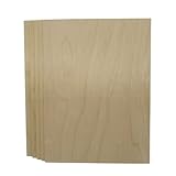 Trustleaf 3mm A5 Birch Plywood (A5 Approx Read Description) -210x154x 3mm (Pack of 5) - Laserable Ply.