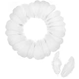 Siliget 150 Pcs White Feathers for Crafts, 5-8cm Feathers Bulk, Natural Goose Feathers for DIY Dream Catcher, Wedding/Party Decorations Supplies