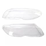 FLORENTER Lamp Hoods Car Front Headlight Light Lens Covers For BMW 3 Series For E46 325Ci 330Ci Coupe Convertible 2003-2006 Headlight Lamp Cover Headlight(Pair)