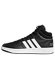 adidas Men's Hoops 3.0 Mid Lifestyle Basketball Classic Vintage Shoes, Core Black/Cloud White/Grey Six, 11 UK