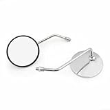 Stylish 10MM Round Mirrors for Suzuki T500 For GT750 For GT550 For GT380 For GT250 A100 Motorcycles