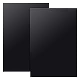 OLYCRAFT 2 Sheets Black ABS Plastic Sheet 30x20cm ABS Plastic Plates 2mm Thick Hard Board for Architectural Models Sand Table Building Model Material Supplies