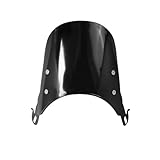 Motorcycle Wind Deflector For SUZUKI VX 800 / SV 650 / GS 500E Universal Motorcycle Compact Sport Wind Deflector Windshield 4-7'' Headlamp(Black)